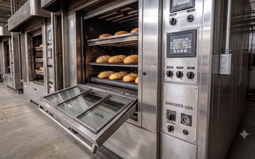Industrial bread oven